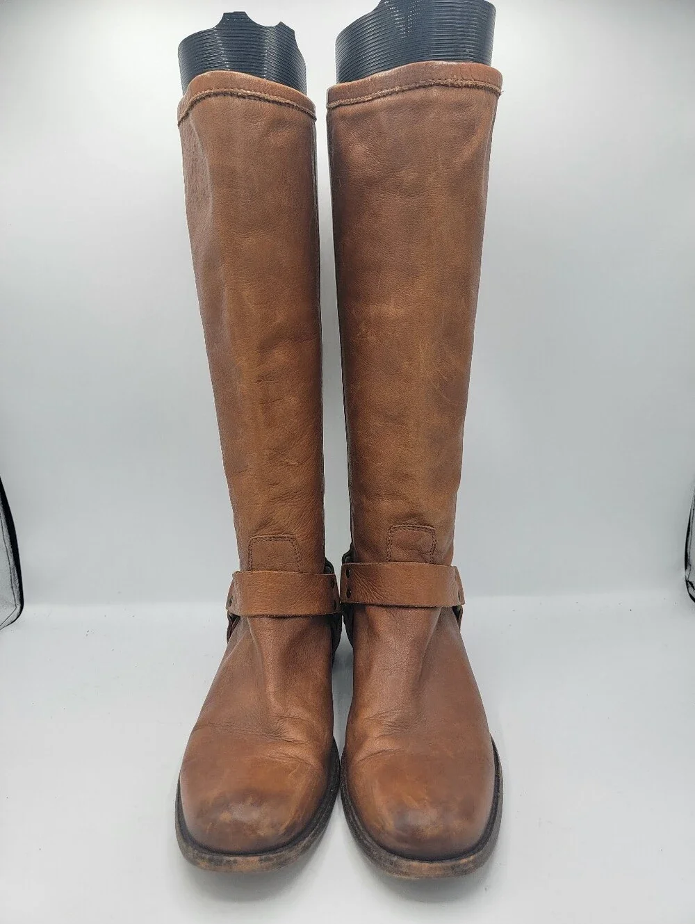 Frye Harness Tall Leather Boots - Brown